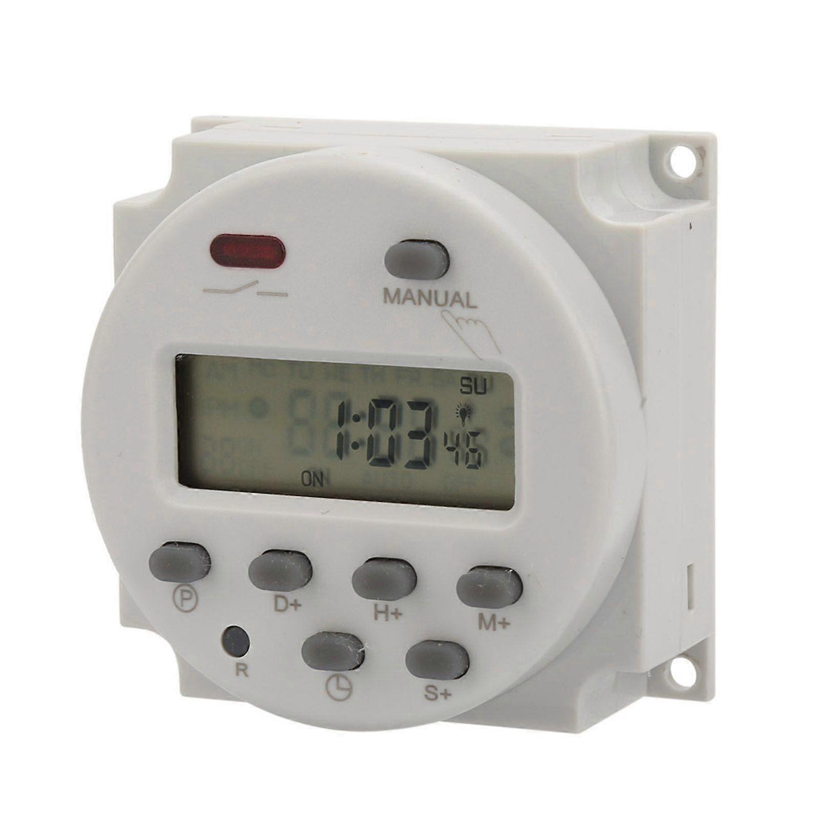 Small Type 7 Days Programmable Digital Displayed Timer Switch 1S~168h 5VA(5V DC)