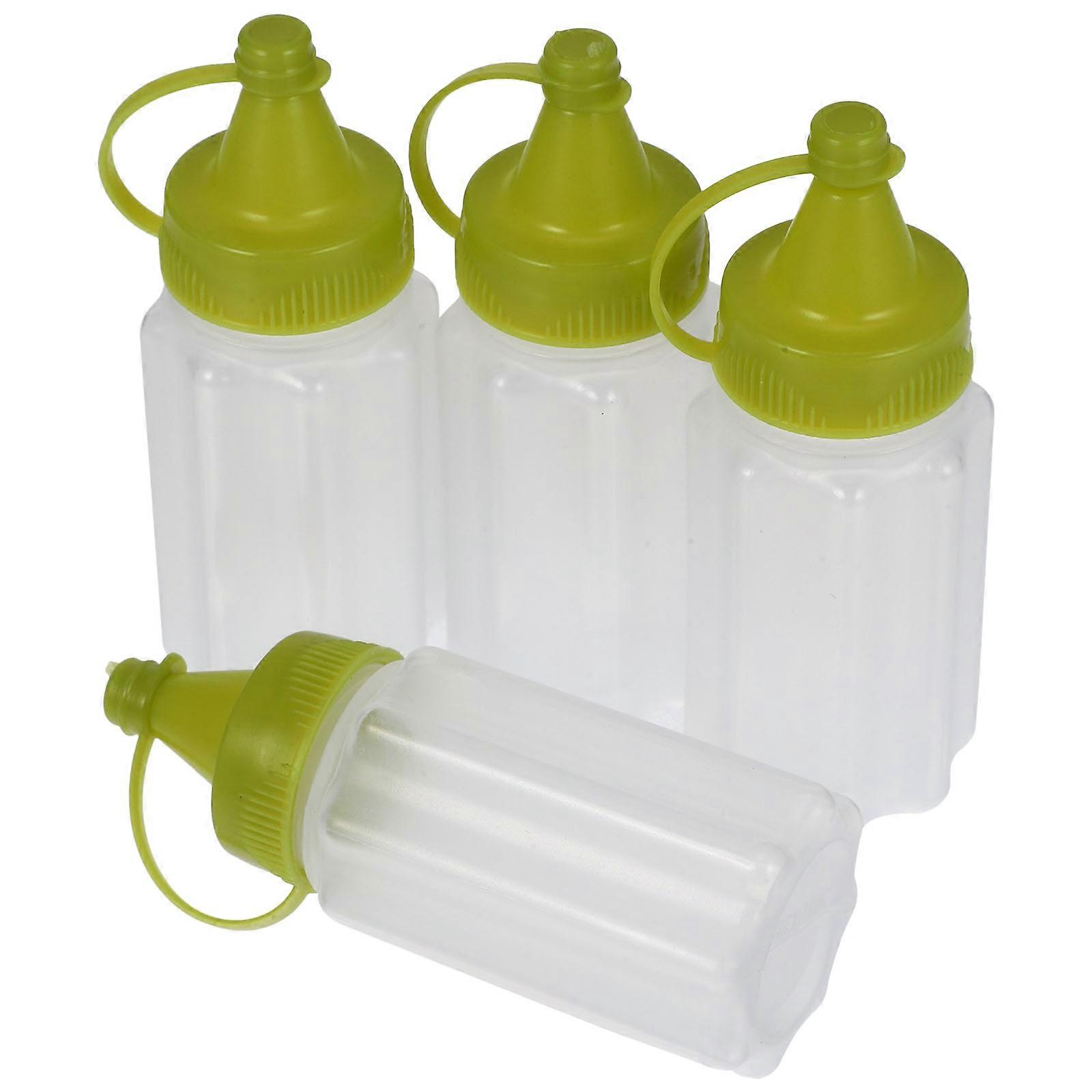 Sauce Squeezing Bottles Squeeze Bottle for Storage Use 4Pcs Pack