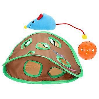 Mouse Holes Cat Toy Interactive Tunnel 1Set for Pet Cats