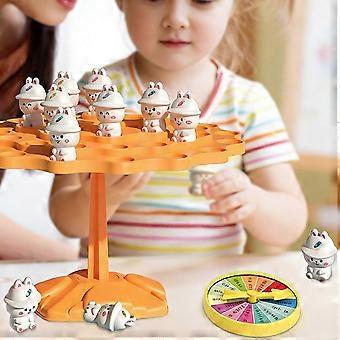 Fun Rabbit Balance Tree Children Math Toys Balancing Board Game Parent-child Interaction Tabletop Balance Game Toy Gift for Kids