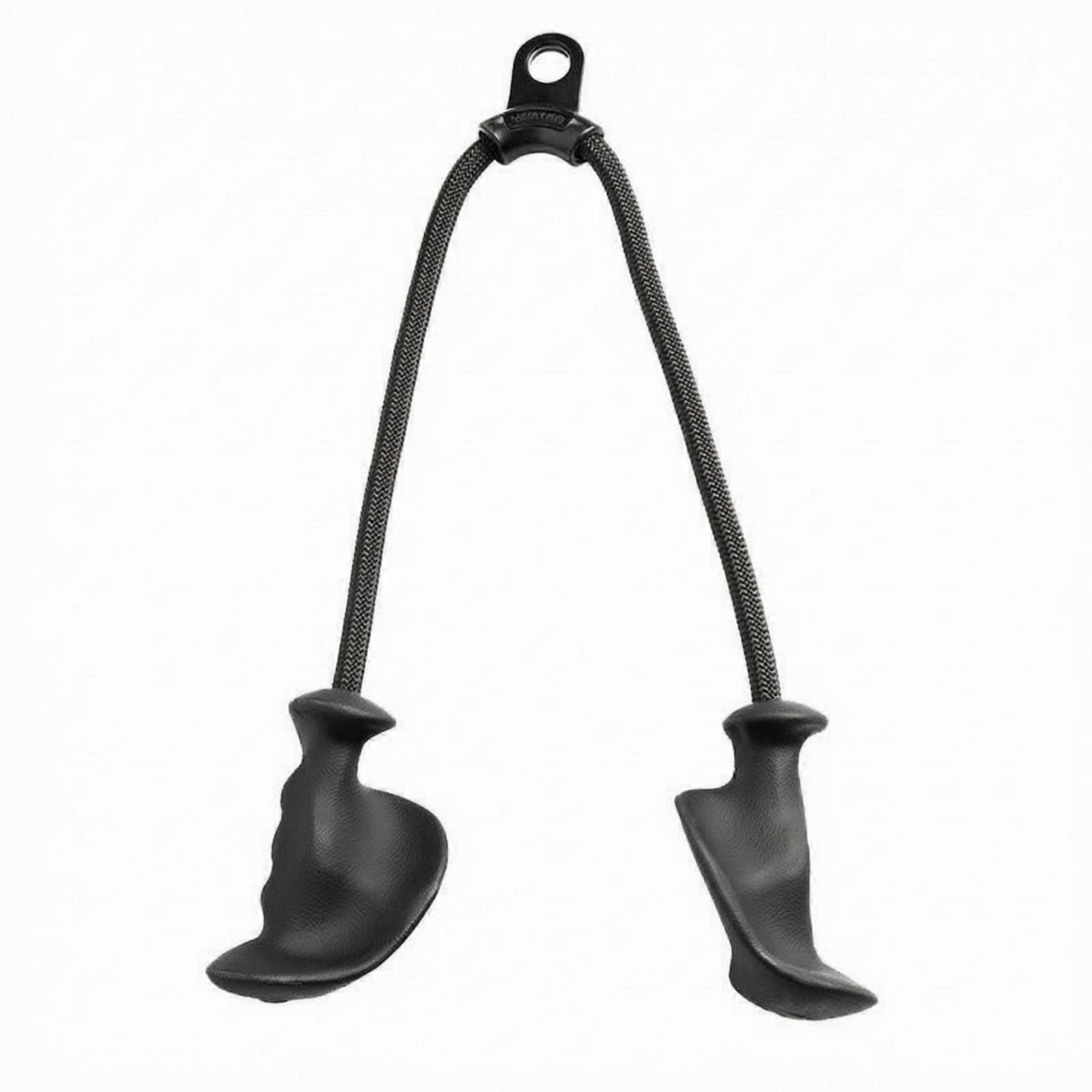Double-Ended Cable Rope Black Exercise Gear Universal Fit