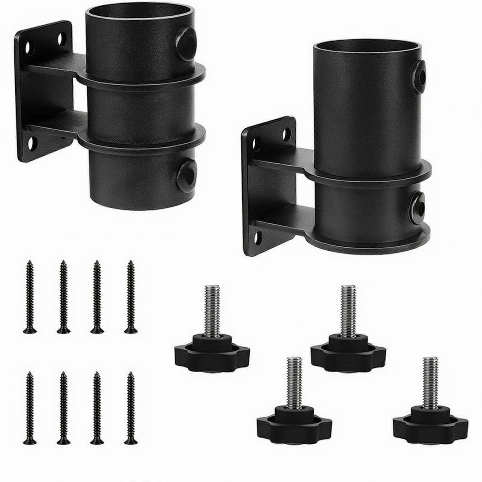 Umbrella Support Sleeve Adjustable Umbrella Bracket with Screws Space Saving