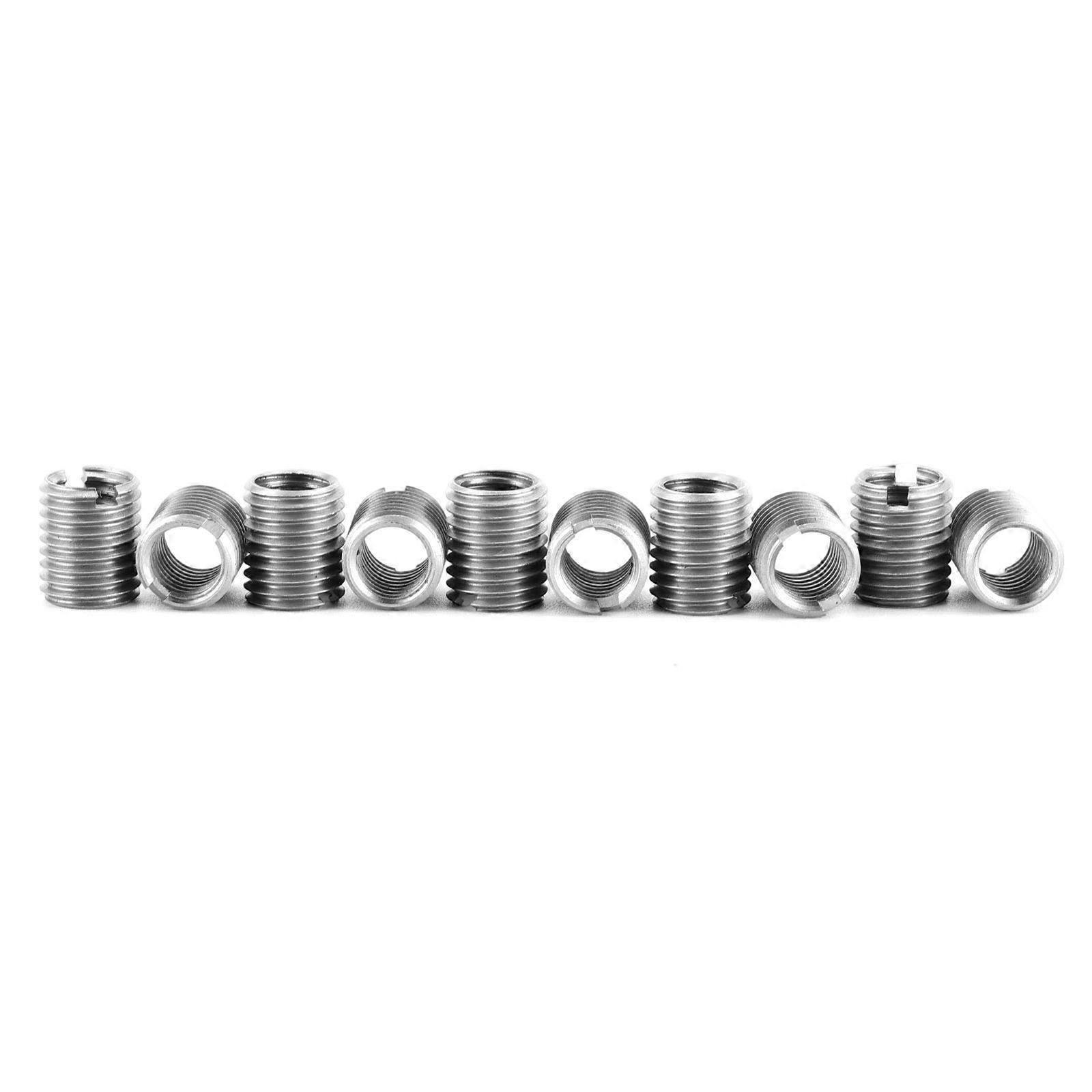 10Pcs Professional Insert Nut Sleeve 2-M16 Thread Adapter Sleeve Reducing Nut Insert Sleeve Converter Nut Coupler