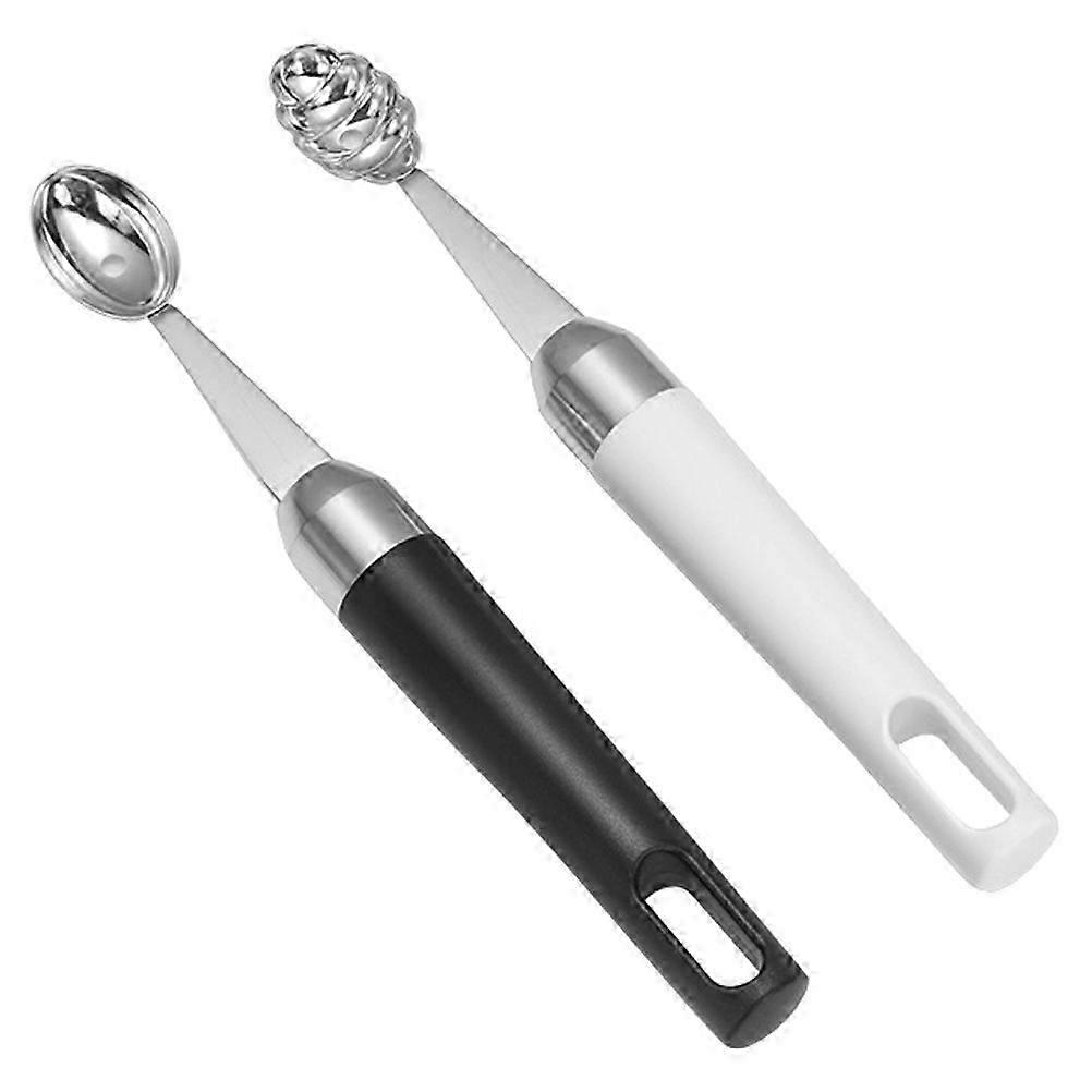 Creative Watermelon Spoon Set 2Pcs, Assorted Color One-Piece Kitchen Tools for Fruit Scooping