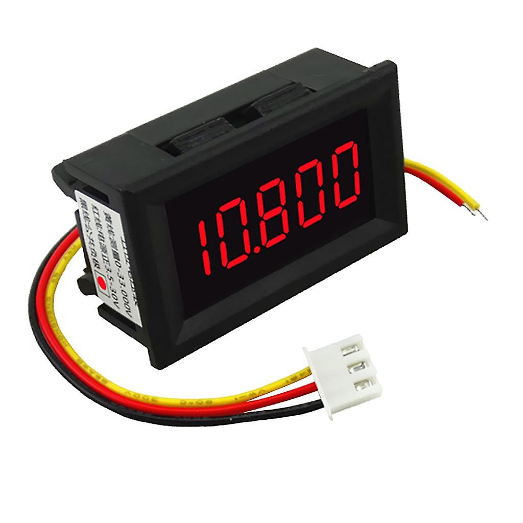 DC 3.5-30V Mini 5 Digit Digital LED Voltmeter Volt Meter Panel Car Red