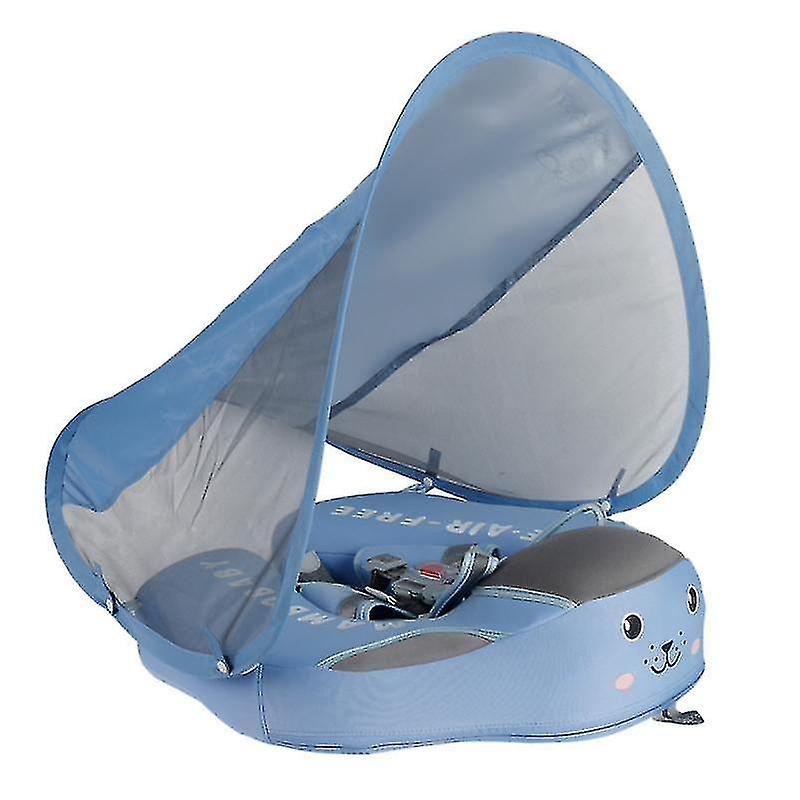 Infant Non-inflatable Collar Infant Floating Waist Swim Collar Swim Trainer (blue)