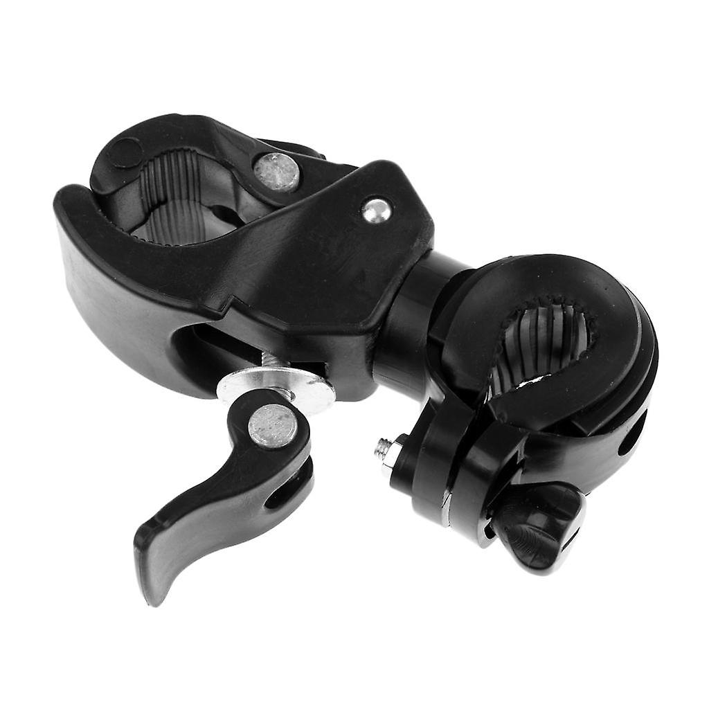 Universal Bicycle Bike Torch Lamp Flashlight Mount Bracket Holder Black
