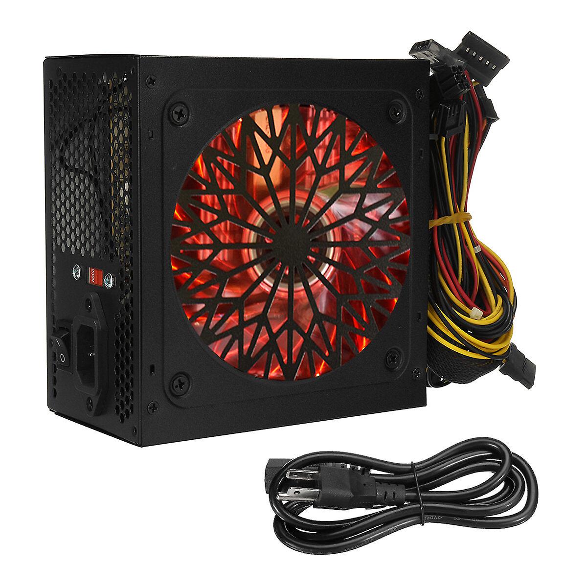 800W 110 / 220V PC-Netzteil Passives Pfc-Netzteil 120mm RGB-Lüfter PC-Computerspiel-Netzteil Emi-Temperaturregelung