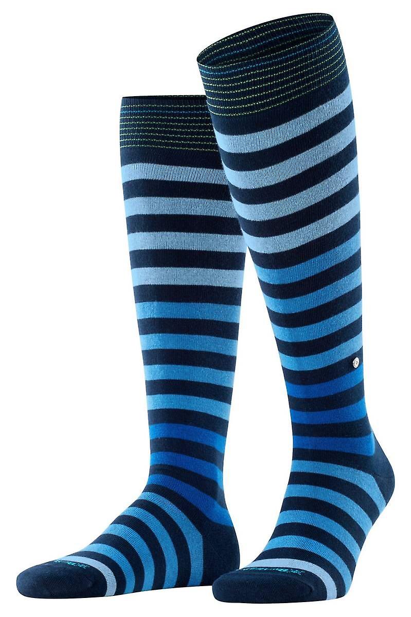 Burlington Blackpool Knee High Socks - Marine Navy