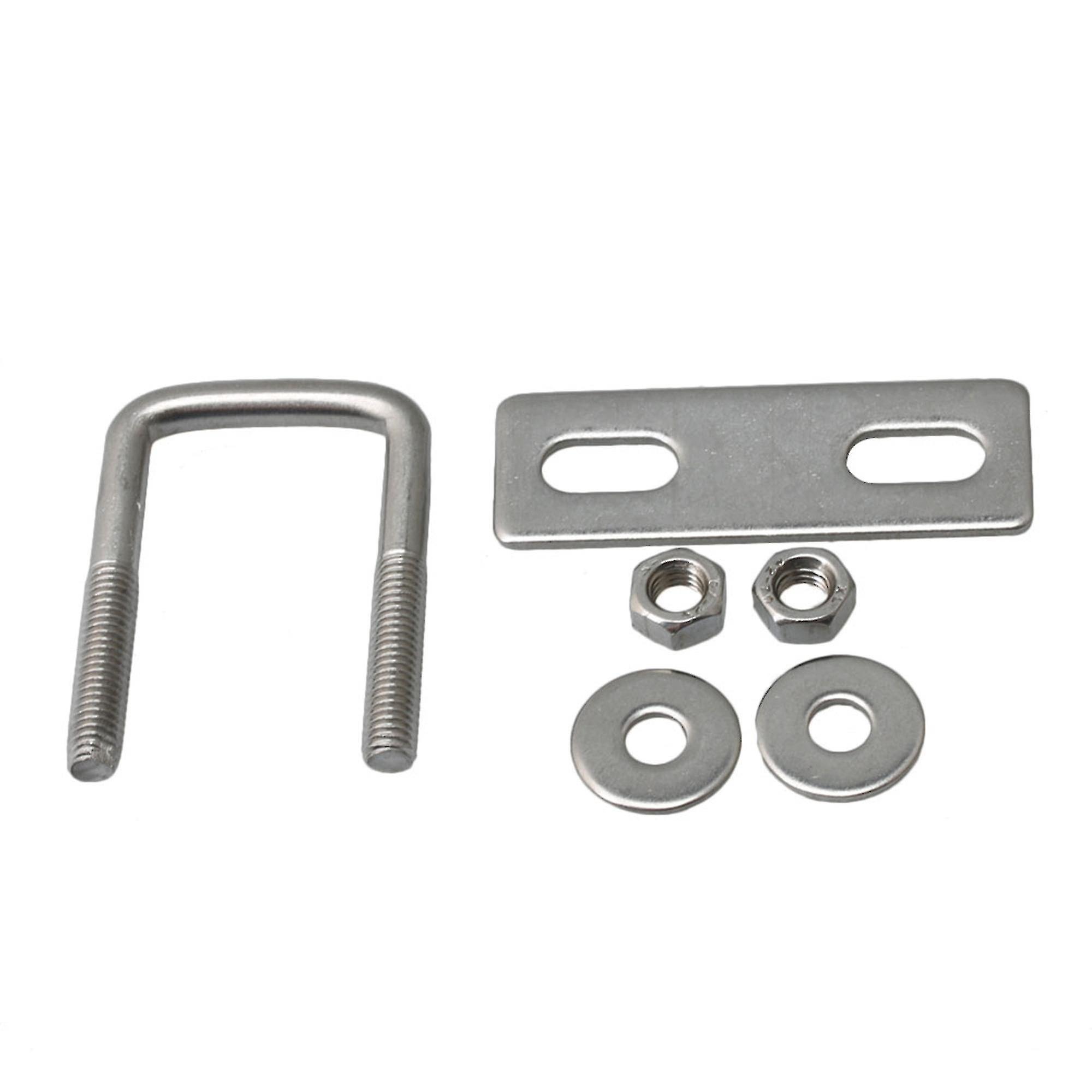 6mm Diameter Square U Bolts With Back Plates U-bolt For Pipe Fixing