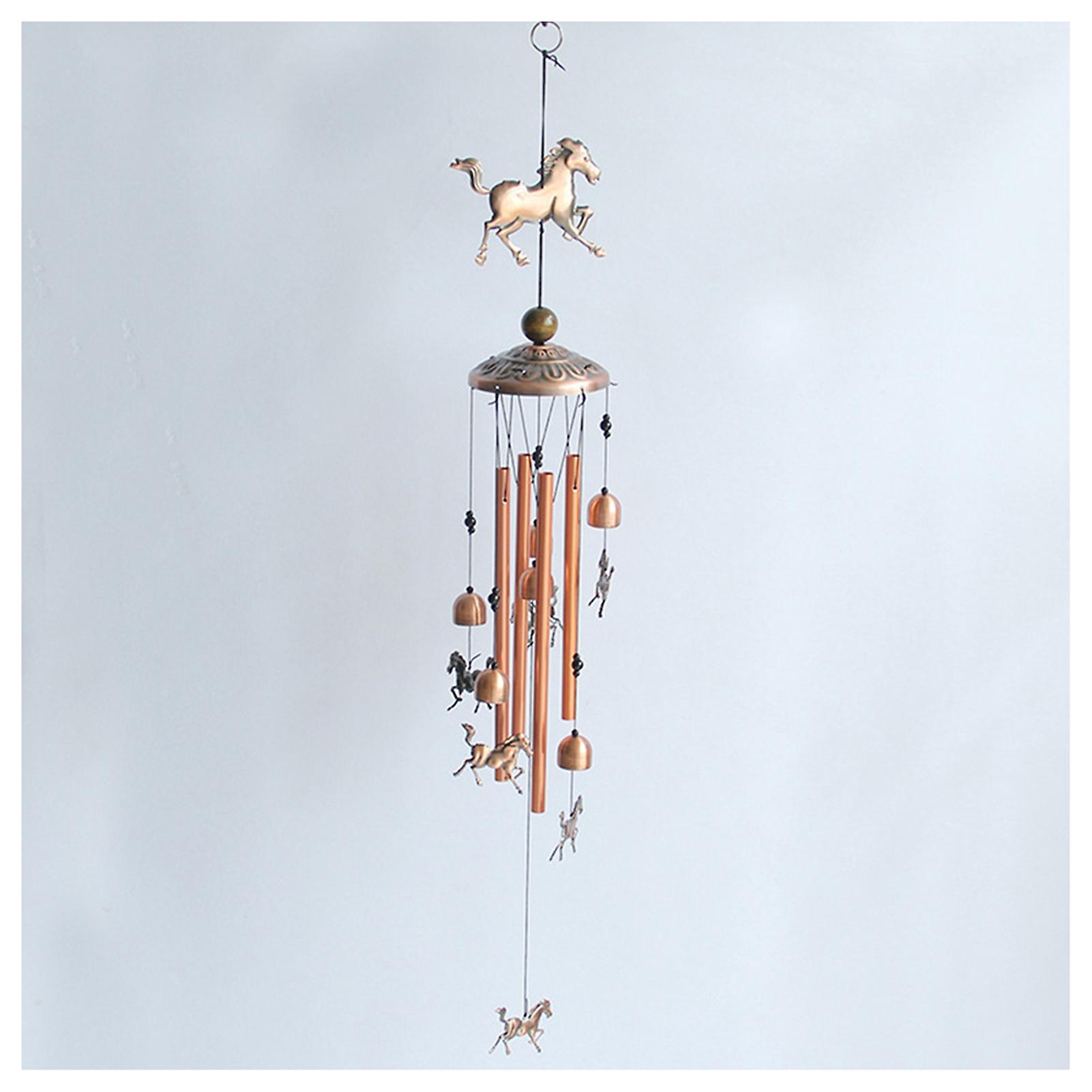 Rétro Fer Forgé Animaux Windchime Fait à la main Mémorial Chimes Vent Carillons Jardin extérieur Ornement suspendu
