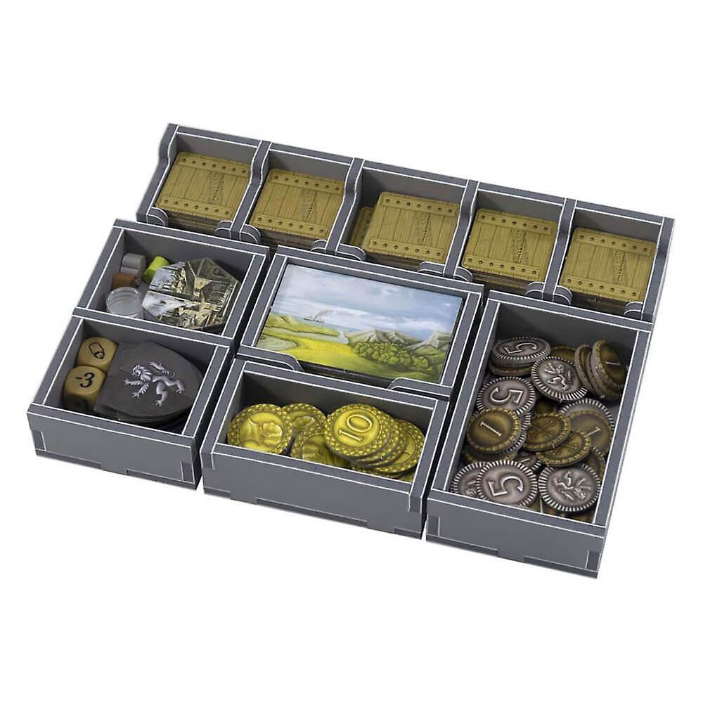 Folded Space Game Inserts Clans of Caledonia Board Game Storage Organizer