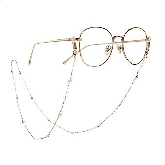 Shiny Rhinestone Eyeglass Chain Holder for Women Long Necklace Sunglass Cords