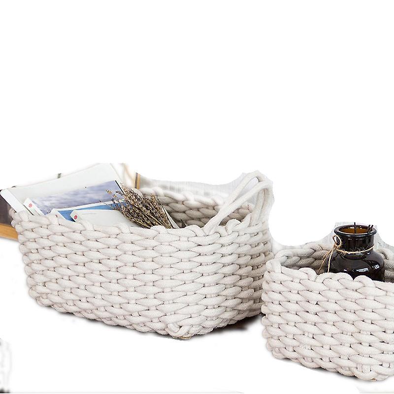 Nordic Thick Cotton Rope Storage Box Simple Basket Storage Bins & Baskets