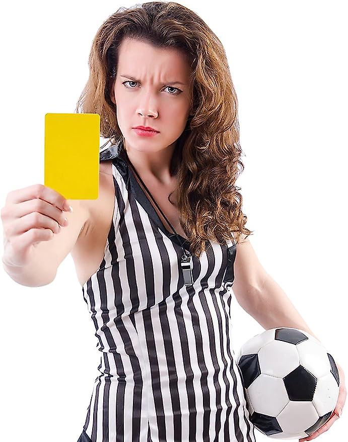 Set Cartellini Arbitro Calcio - 5 Set Con Rosso E Giallo, Per Partite E Tornei - Foto 3