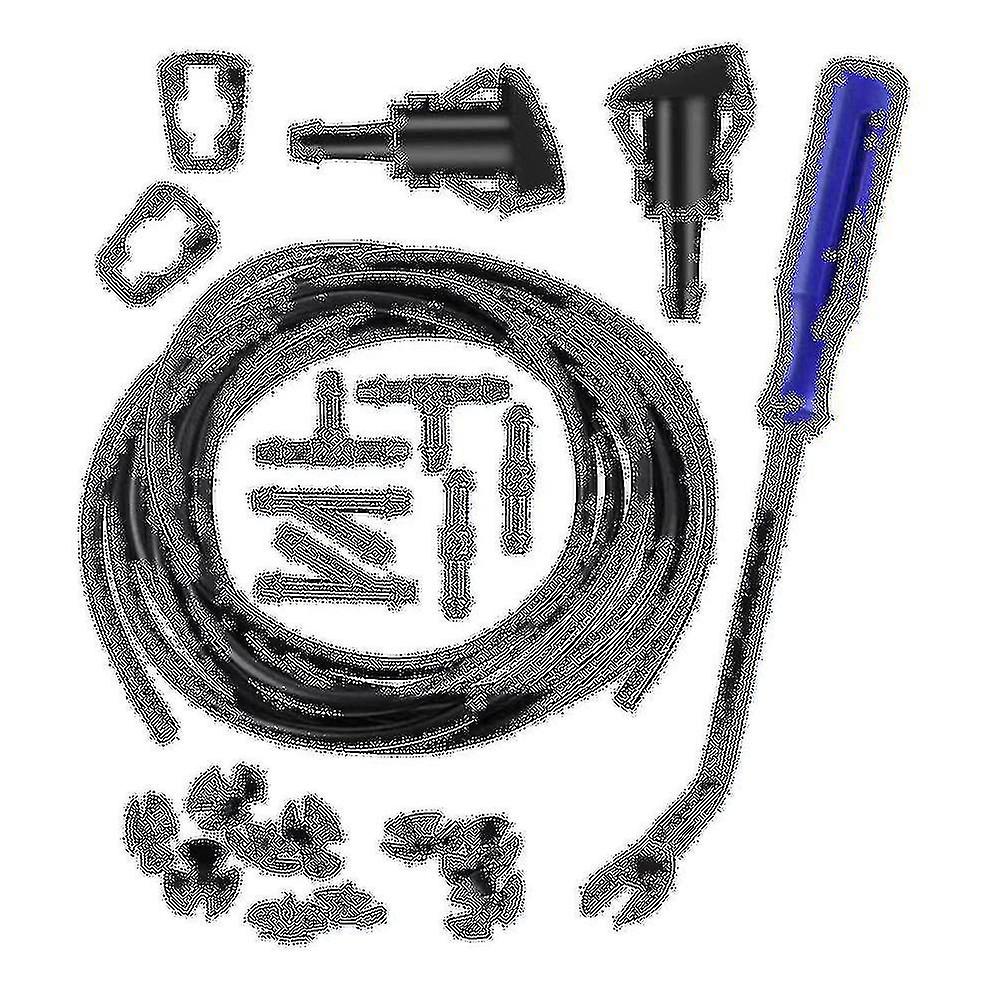 Windshield Washer Nozzles Kit For Ram, Windshield Washer Nozzle Hose With 157-inch Windshield Fluid