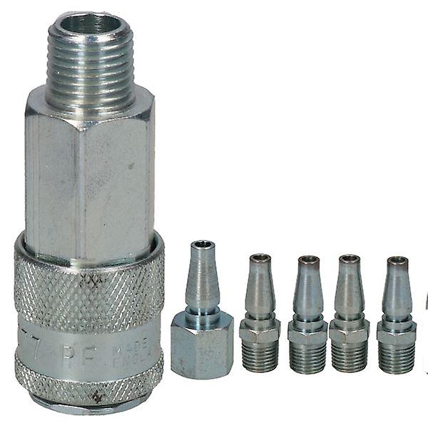 Schrader 17 Series Female Coupler 1/4" BSP Male Thread & Male Adaptors Fittings