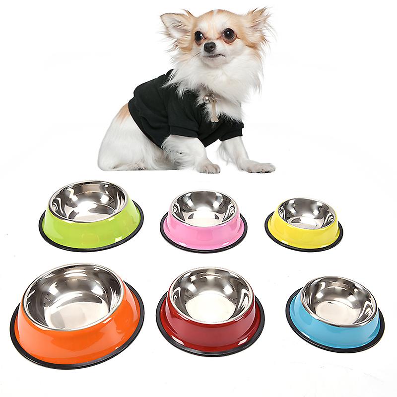 Stainless Steel Dog Bowls Pet Food Water Feeder For Cat Puppy Dog Feeder Bowls
