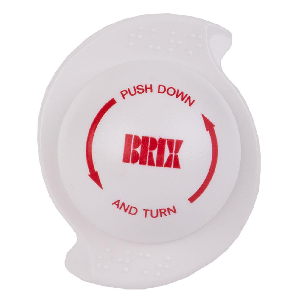 Brix Multigrip Safety Cap Bottle Opener White Simple Operation Dishwasher Safe