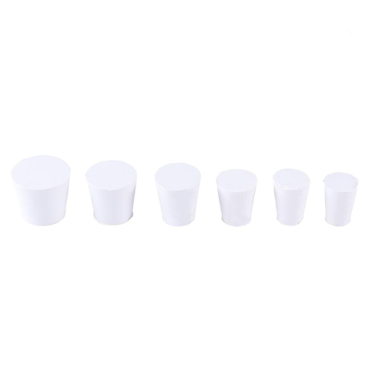 18pcs Test Tube Stopper Bottle Plug Rubber Plug Stopper For Laboratory