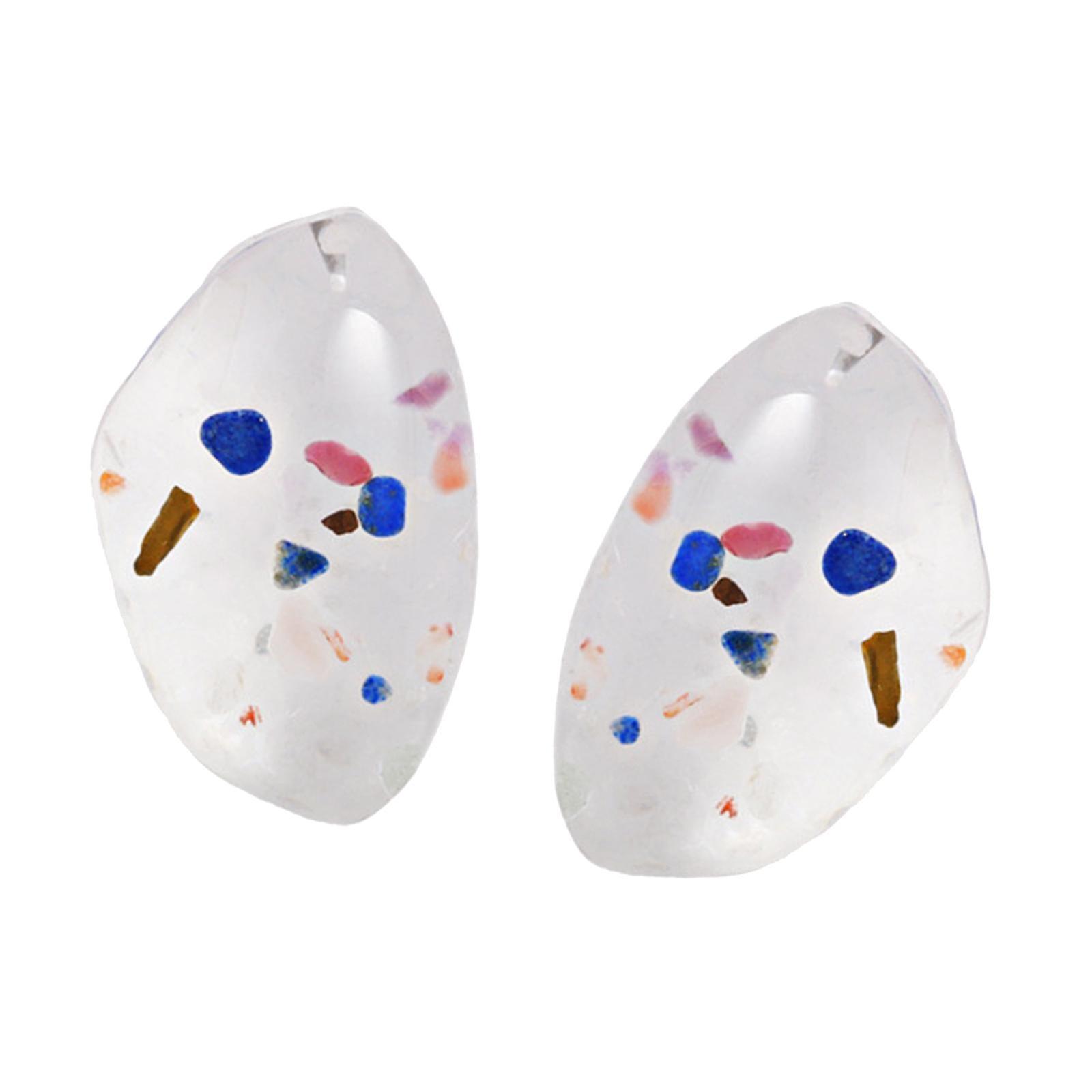 Transparent Hyperbole Résine Boucles d’oreilles Oreille Stud Mariage Party Bijoux Cadeau