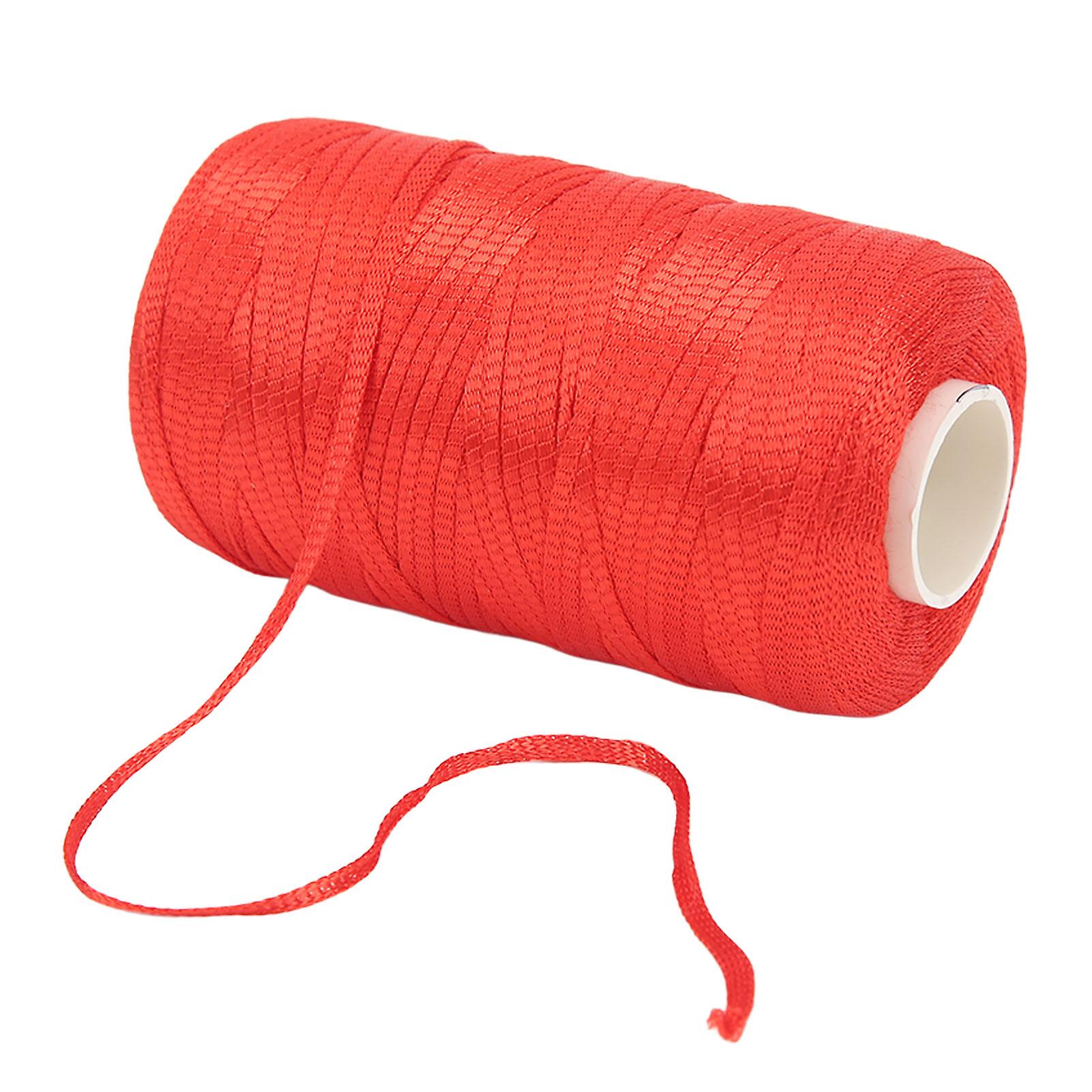 Red Thread Soft Comfortable Breathable Shiny Silk Thread Acrylic Sewing Thread for Slippers Handbag Hat