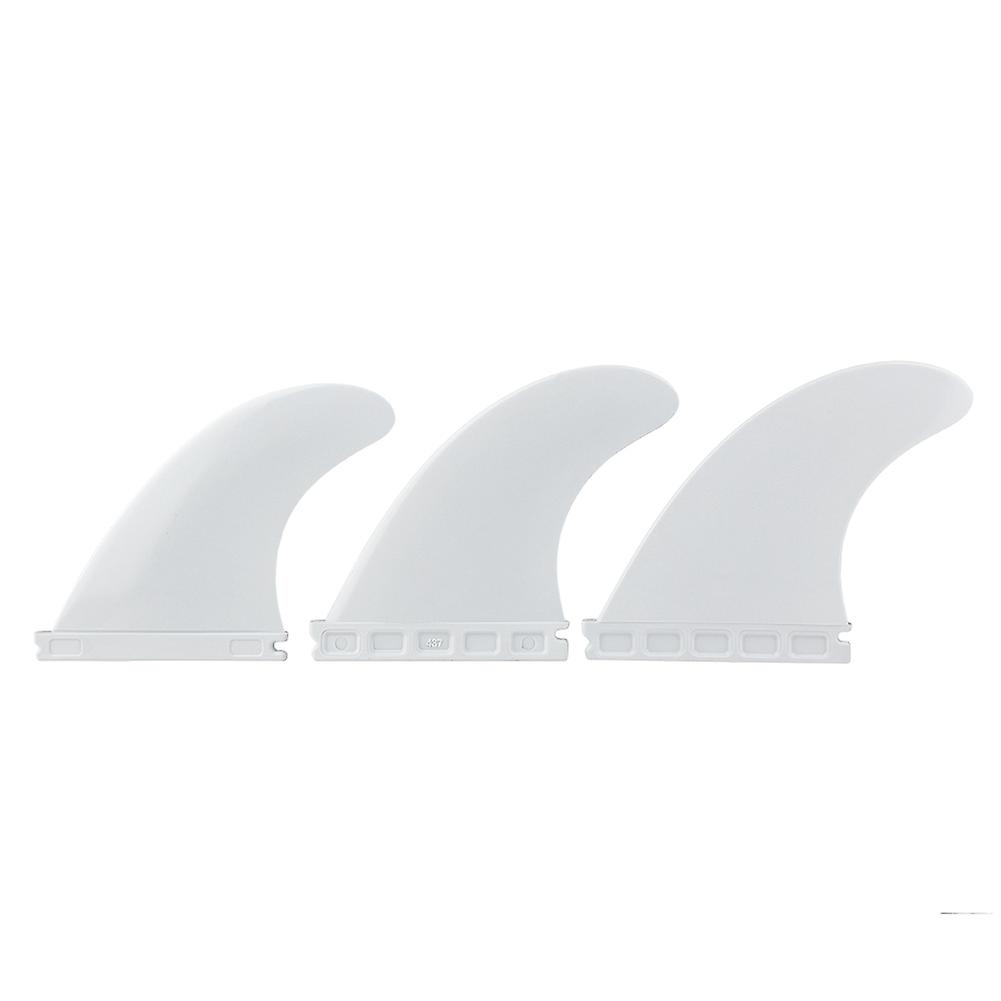 Surfboard Fins G5 Tri Fin Thruster Set Nylon Plastic, FCS Compatible for Shortboard and Longboard, Easy Installation