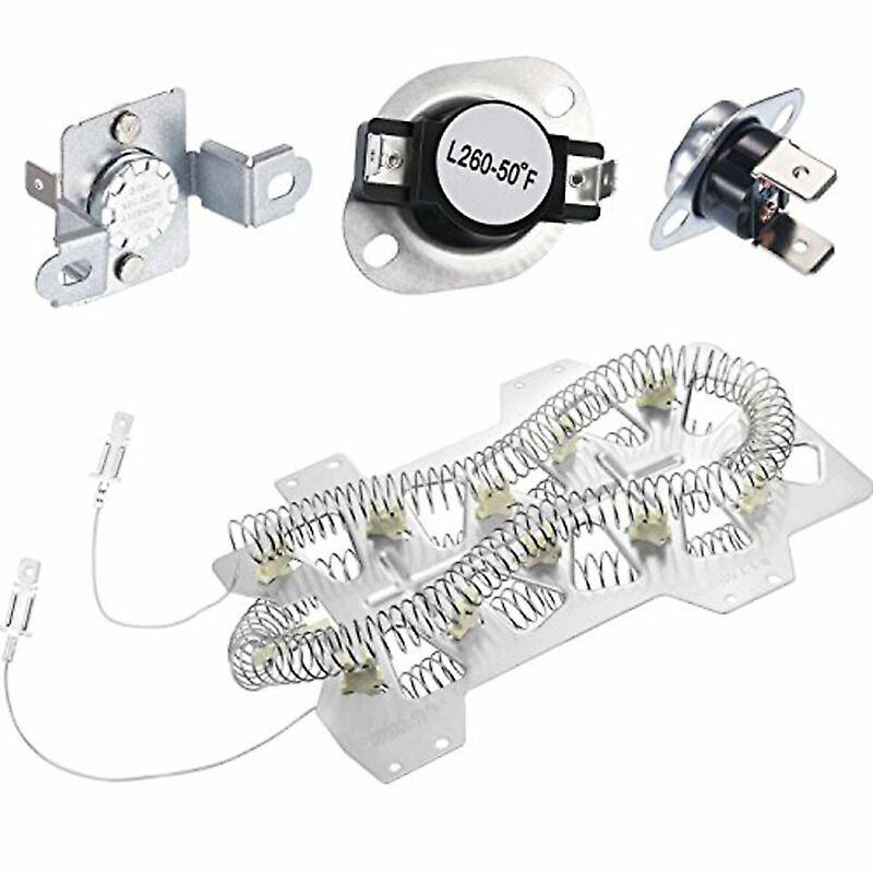 Dryer Heating Element DC47-00019A w/ Thermostat Thermal Fuse for Samsung Kenmore