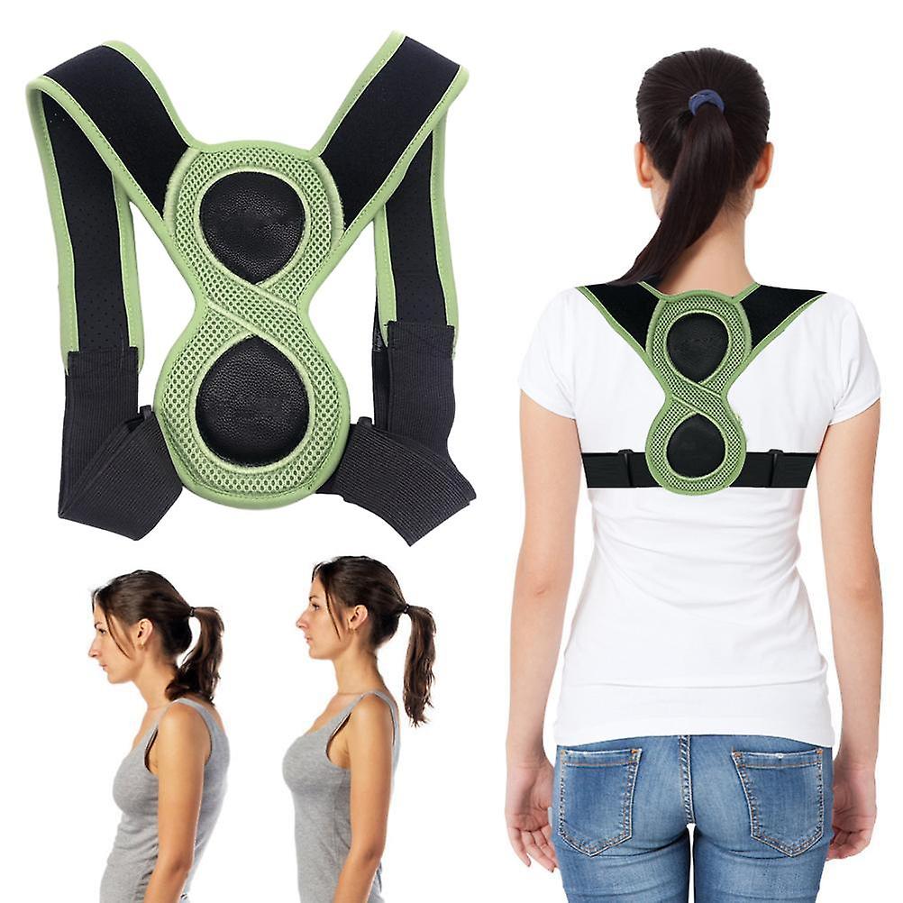 Figure 8 Posture Corrector for Kids and Adults, Adjustable Upper Back Support, Neck, Back, Shoulders and Spine