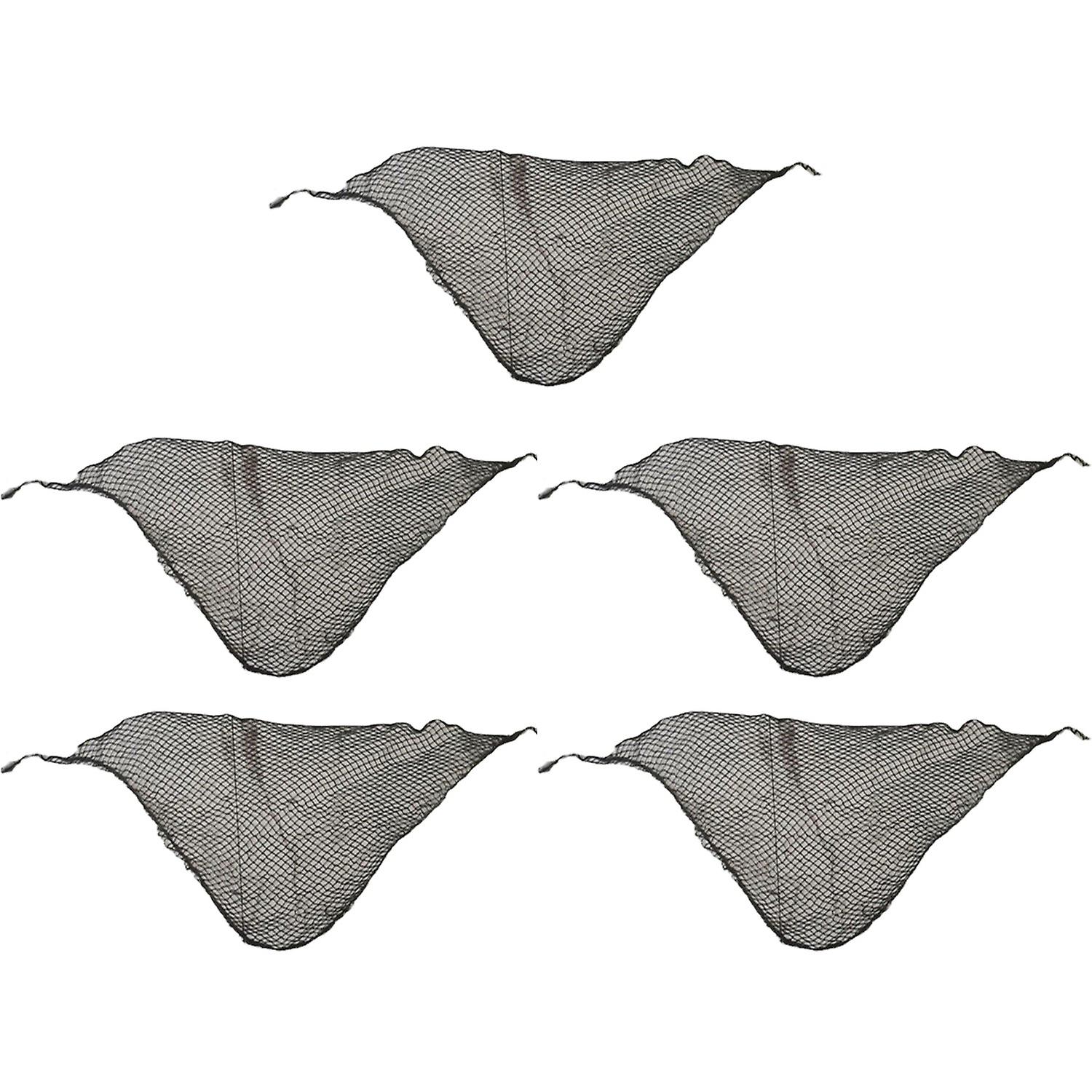 5Pcs Triangle Hairnet High Elasticity Breathable Mesh Holes Good Curls Adjustable Hair Styling