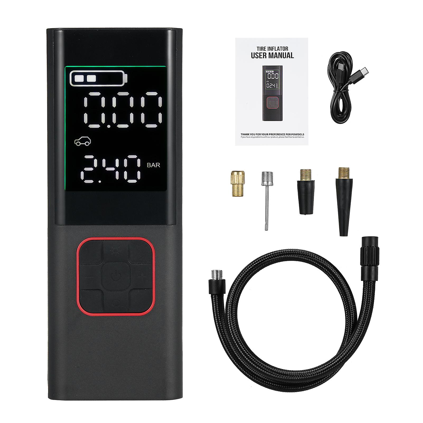 Tire Inflator Portable Air Compressor 160psi Cordless Air Pump