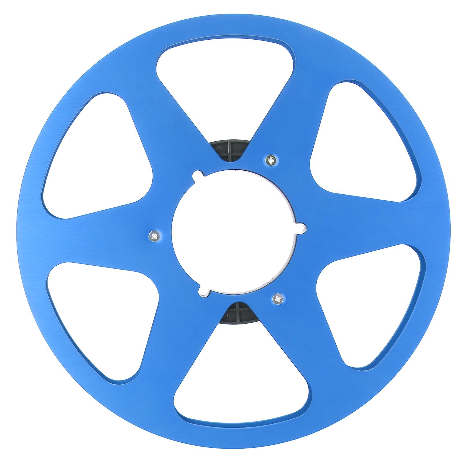 1/4 10.5 Inch Empty Tape Reel Aluminum Alloy 6 Hole Universal Opening Machine Part Empty Takeup Reel for REVOX Studer Blue