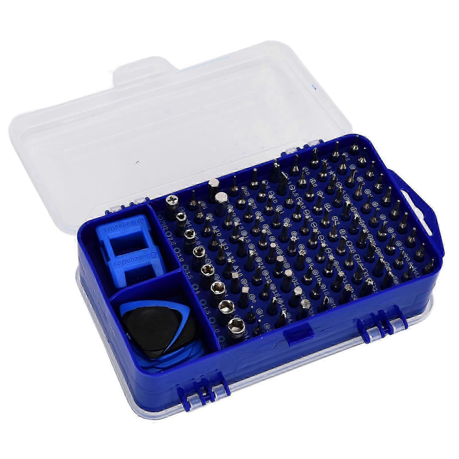 115 in 1 Screwdriver Set Magnetic Accuracy Multifunctional Bits Electronics Repair Tool KitBlue