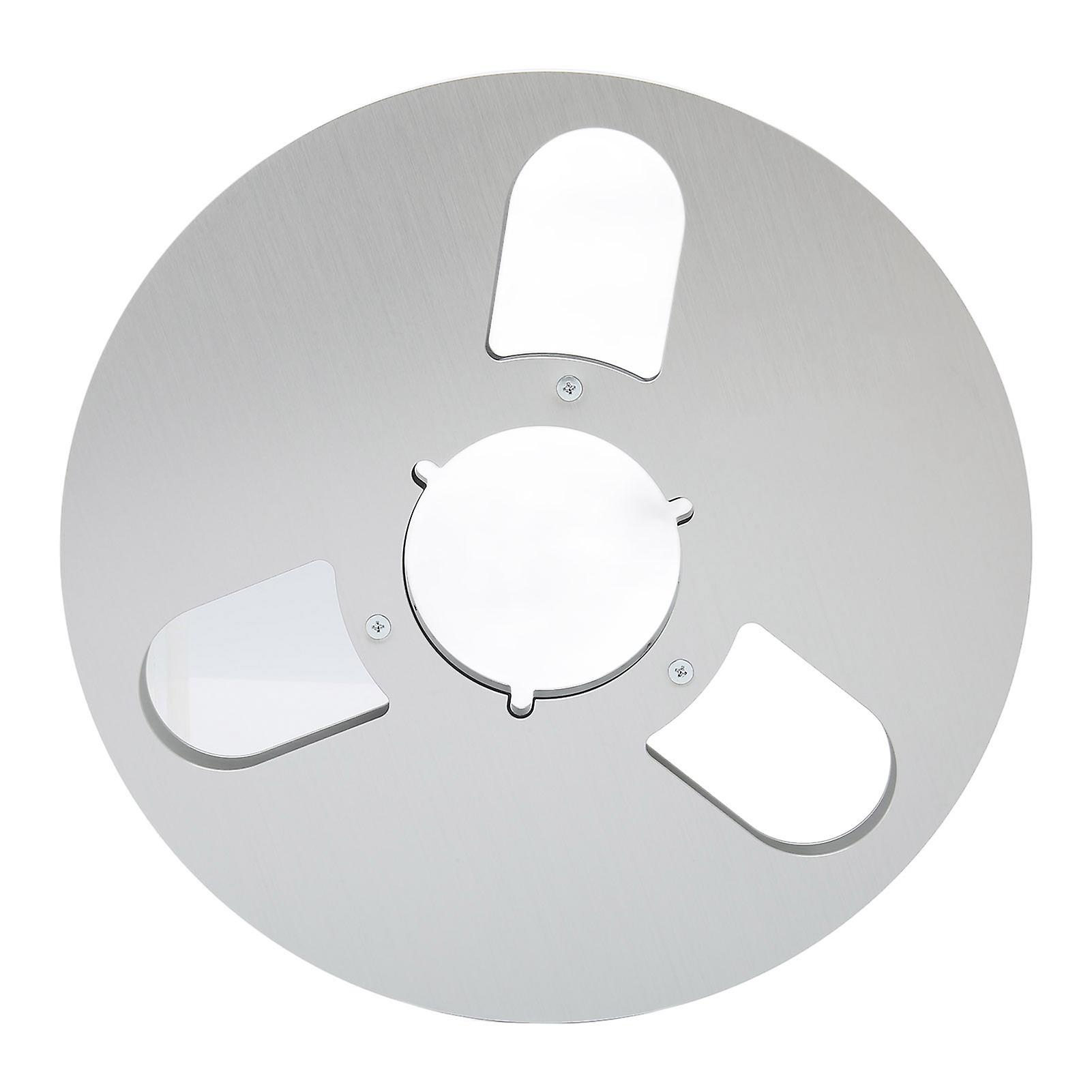1/4 10.5 Inch Empty Reel 3 Hole Aluminum Alloy Opening Machine Parts Takeup Reel for Nab Reel to Reel Tape Recorder