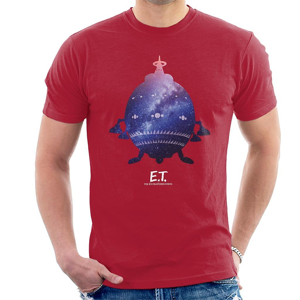 E.T. Spacecraft Galactic Silhouette Men's T-Shirt