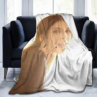 Coperta in micropile ultra morbida con motivo leopardato, per letto, divano, soggiorno, coperta calda, 152 x 127 cm