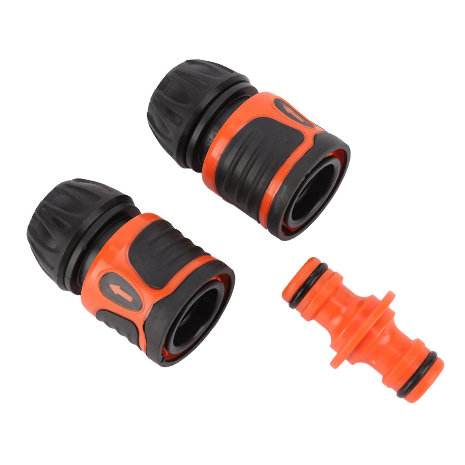 3Pcs Quick Connection Hose Connector Water Pipe Adapter Garden Accessories for 1/2 Hose