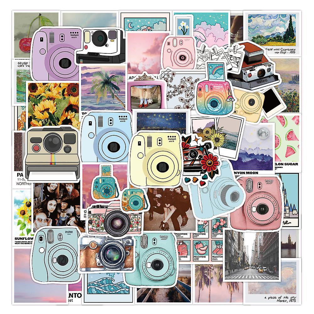 50 new graffiti stickers waterproof camera suitcase notebook skateboard water cup removable sticker
