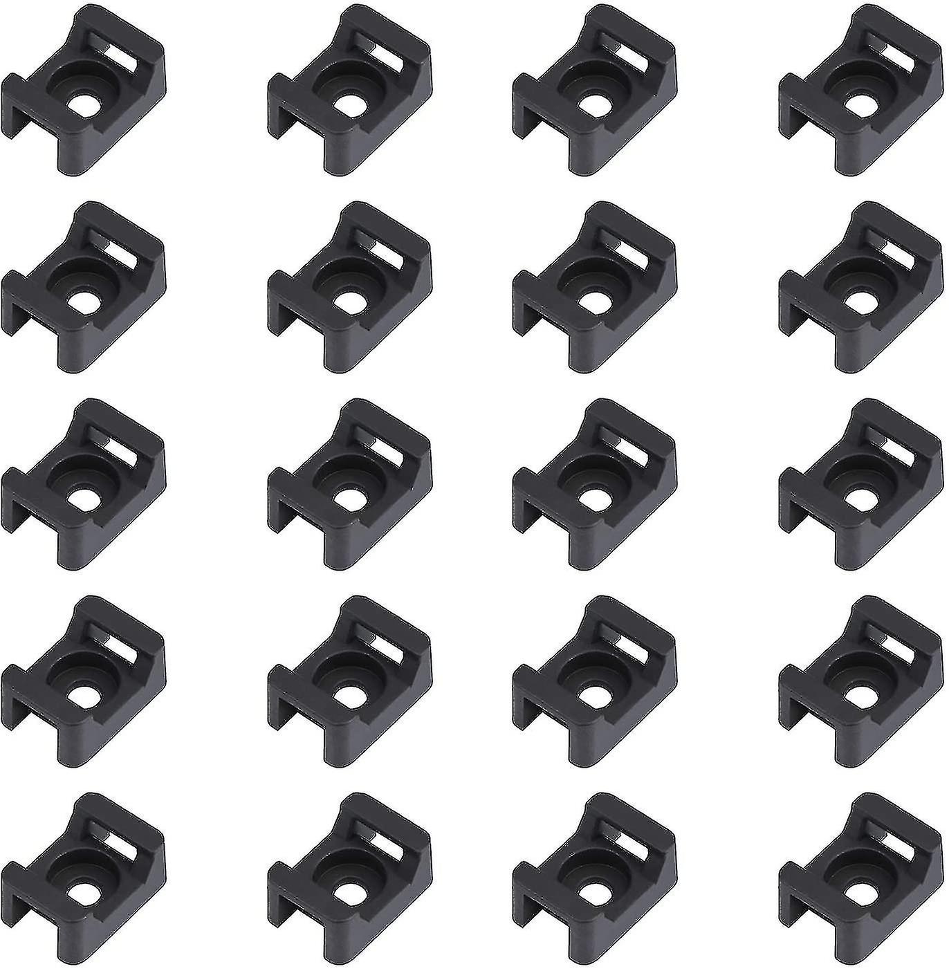 Cable Tie Nylon Fixing Seat, Double Fixed, Waterproof And Durable (150 Pieces)