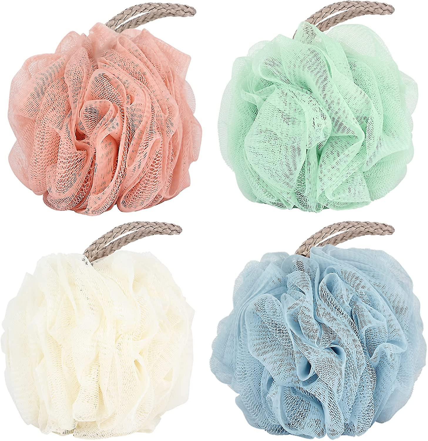 4 Packs Loofah Cleaning Sponge Bath Accessories