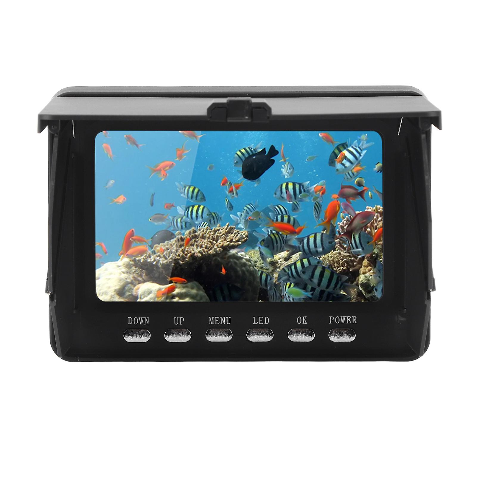 Underwater Camera Fish Detector 5000MAH IP68 1080P USB 5in Underwater Camera Fish Finder for Boat Kayak Canoe Pontoon
