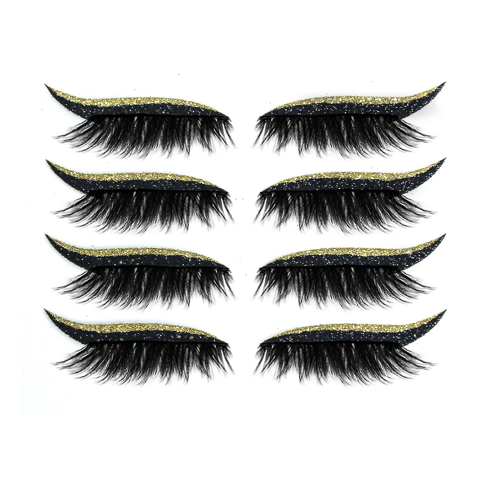 2024 Best cost performanceReusable Eyeliner and Eyelash Stickers False Eyelashes Sequin Eye Shadow