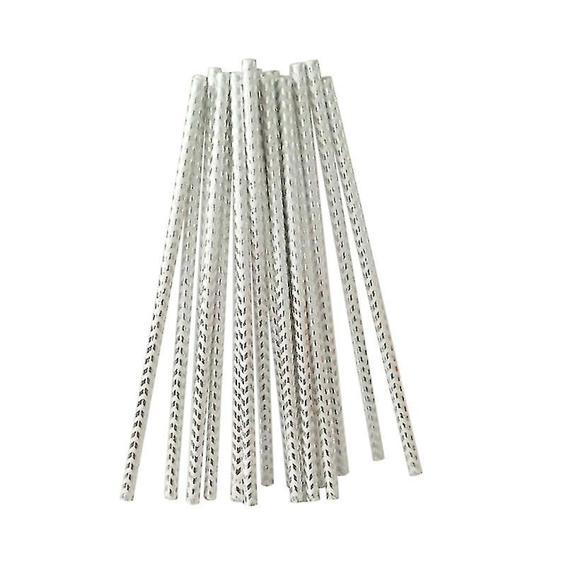 100pcs Ripple Paper Straw