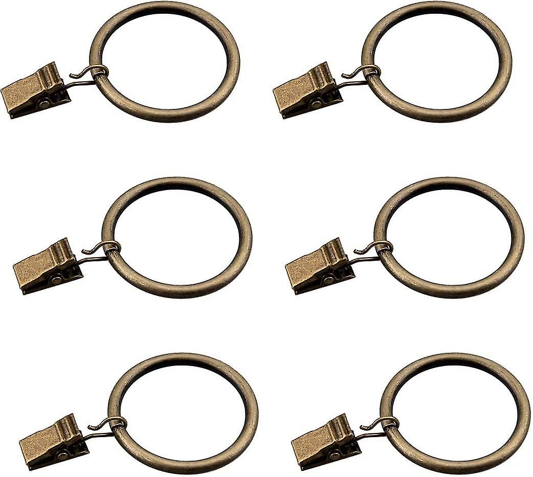Silver Curtain Ring Clips With Hook, 30 Pack Rustproof Metal Drapery Ring/hanger^ccgv