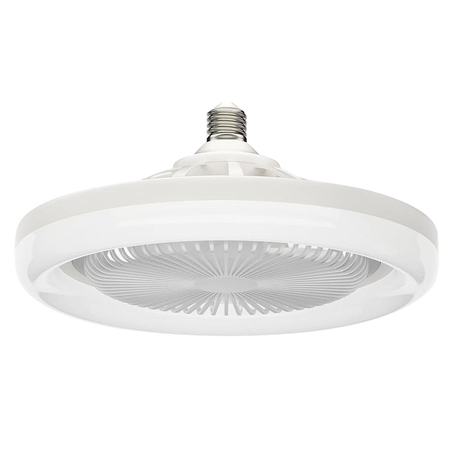 LED Fan Light E27 Bulb Holder Rotatable Mini Ceiling Fan Light with Remote Control
