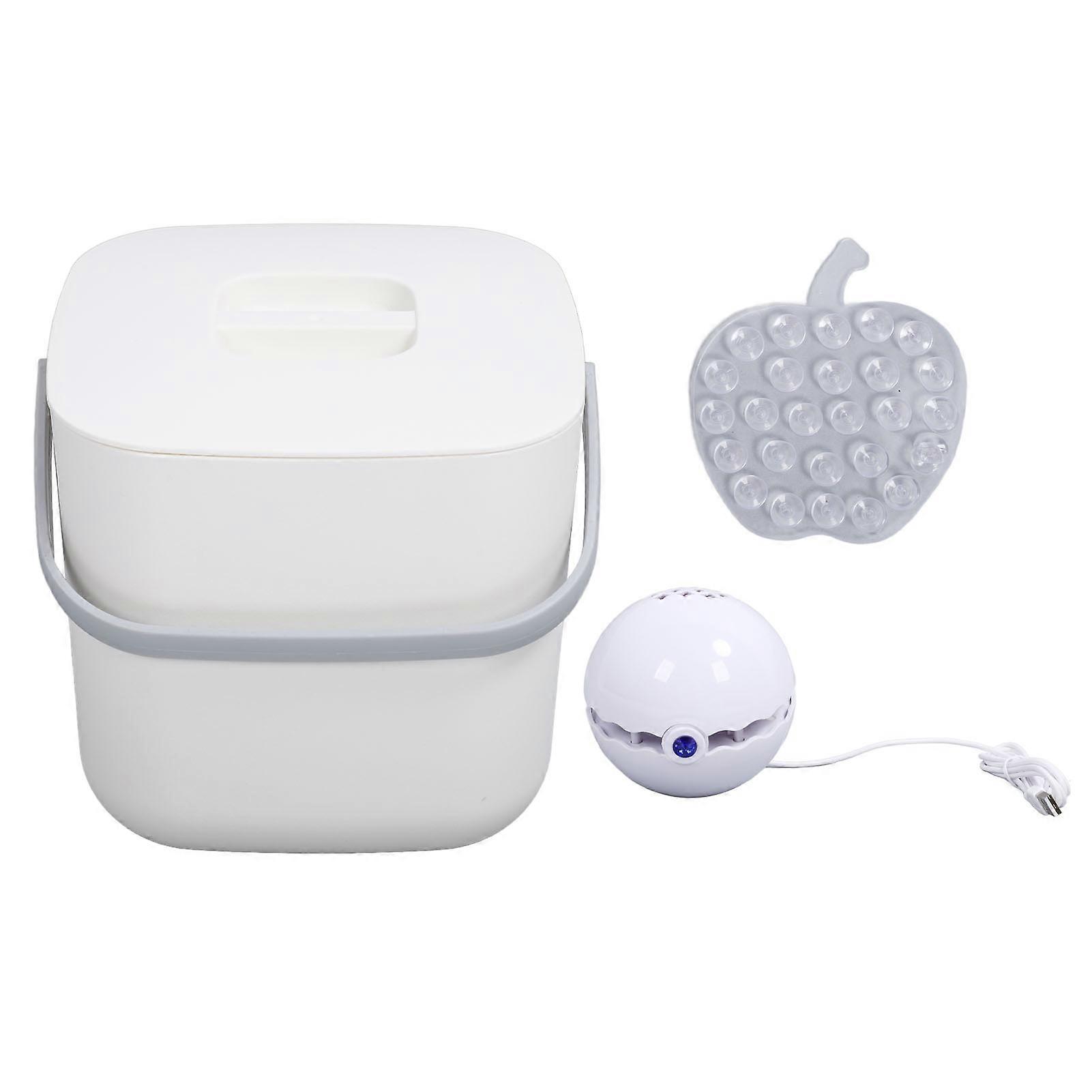 Compact USB-Powered Portable Sink Dishwasher with Auto Shutdown - White Design