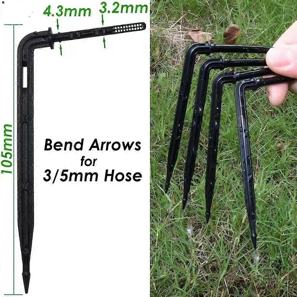 Drip Drop tip Black Straight Arrow Flex Drop Arrow Drip sword with 35pcs Black Flex Arrow Automatic Sprinkler Drip Pipe (50pcs)