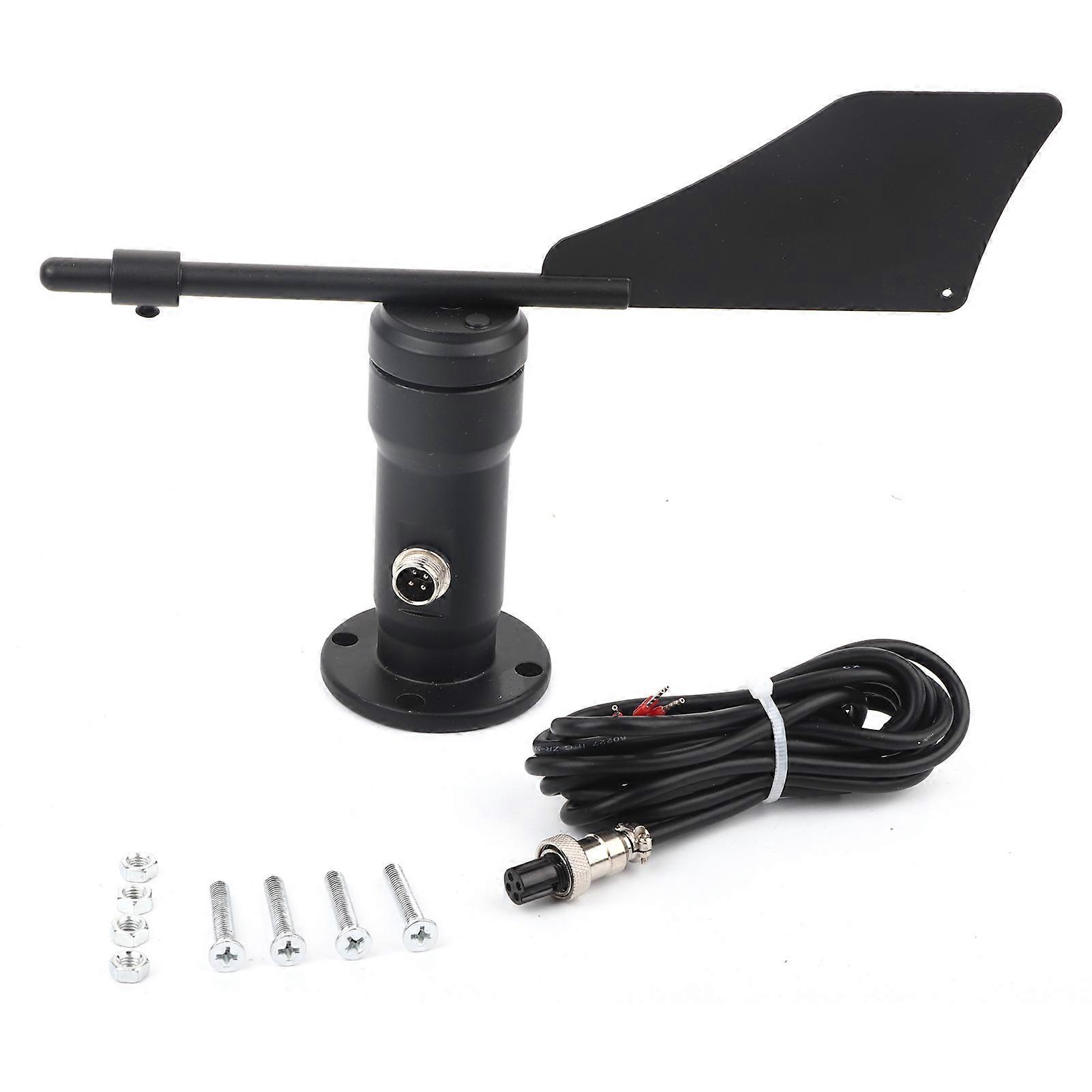 4-20mA Aluminium Alloy 360 Wind Transmitter Transducer Wind Speed Direction Indicator Instruments for Indoor and Outdoor Weather