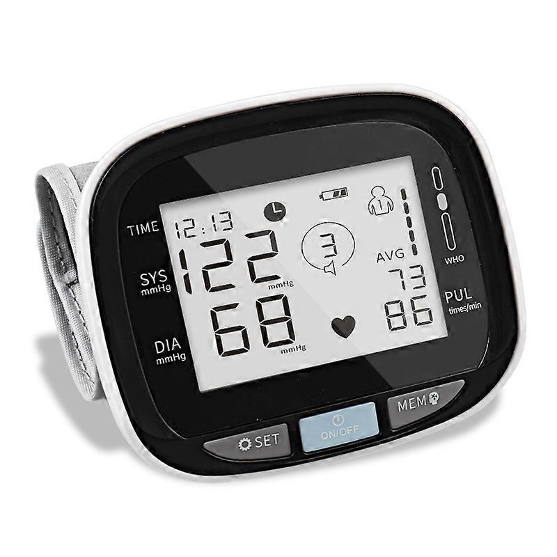 Blood Pressure Monitor - Wrist Accurate Automatic High Blood Pressure Monitors Portable LCD Screen