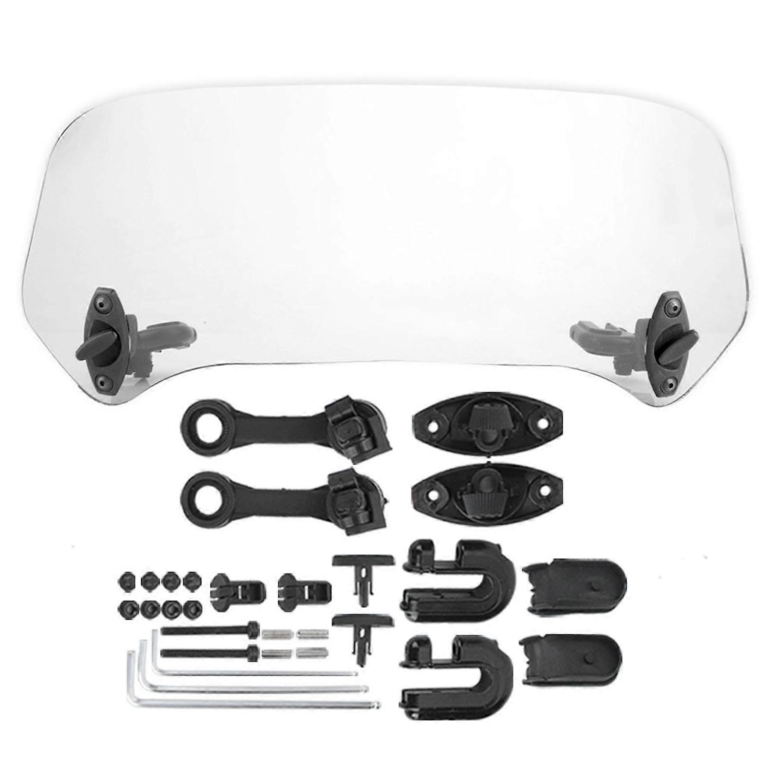 Universal Motorcycle Modified Windscreen Windshield Spoiler Air Deflector Transparent